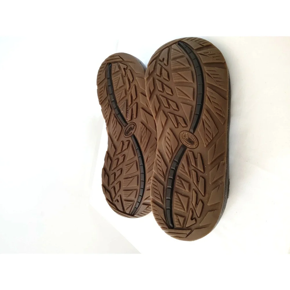 Chaco Z/1 Classic Men 10 Vibram Sole Navy Rust Stripe Sport Hiking Sandals EUC